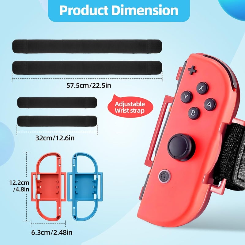 JoyHood Wrist Band Straps for Switch 2, Adjustable Elastic Strap Switch Controller Accessories compatible with Dance Game, ONLY for Switch 2 (2 Pack) - Image 2